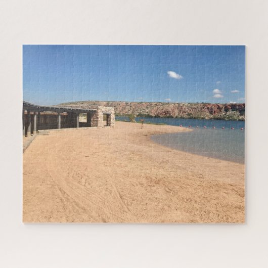 ボットムレスレイクスロズウェルニューメキシコ ジグソーパズル (横)