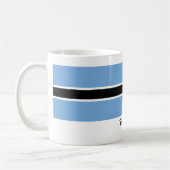 ボツワナの旗のマグ コーヒーマグカップ (左)