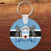 ボツワナコート・オブ・アームズ/フラッグ・キーチェーン キーホルダー (正面)