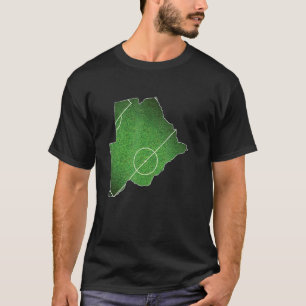 ボツワナサッカーサッカー裁判所 Tシャツ