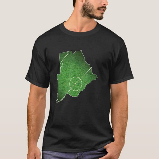 ボツワナサッカーサッカー裁判所 Tシャツ (正面)