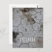 ボツワナランドスケープ塩パン割れた乾燥泥 ポストカード (正面/裏面)