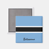 ボツワナ国旗とアフリカの休日/スポーツファン マグネット (正面/裏面)