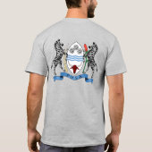 ボツワナ国旗の独立性お祝い Tシャツ (裏面)