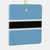 ボツワナ国旗の輝く水 セラミックオーナメント (右)