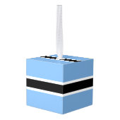 ボツワナ国旗 キューブオーナメント (裏面アングル)