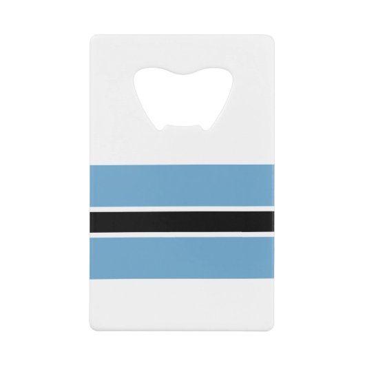 ボツワナ国旗 クレジットカード栓抜き (正面)