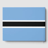 ボツワナ国旗 ゲストブック (裏面)