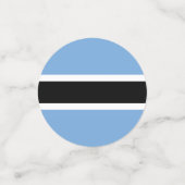 ボツワナ国旗 コンフェッティ (スモール正面)