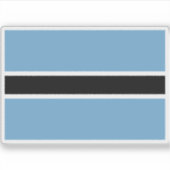 ボツワナ国旗 シール (正面)