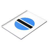 ボツワナ国旗 ノートブック (左側)