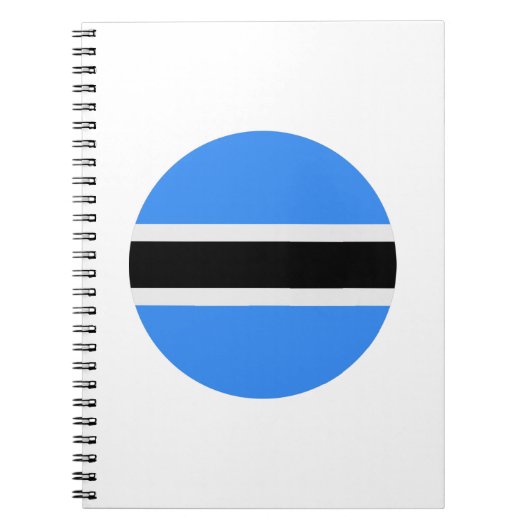 ボツワナ国旗 ノートブック (正面)