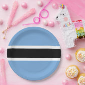 ボツワナ国旗 ペーパープレート (パーティー)