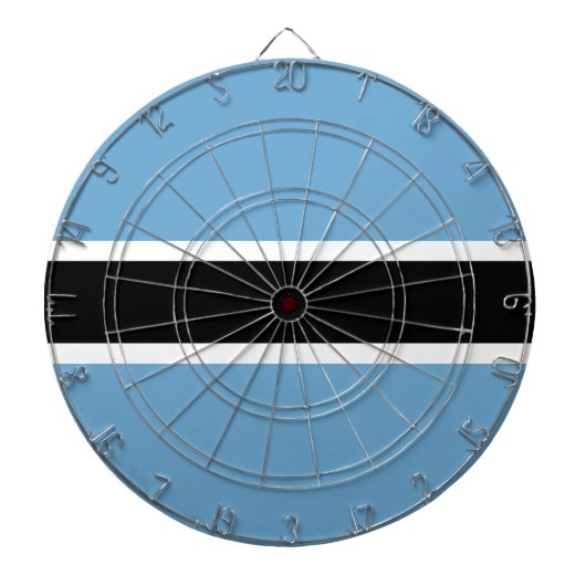 ボツワナ国旗(ボツワナ) ダーツボード (正面)