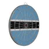 ボツワナ国旗(ボツワナ) ダーツボード (正面左)