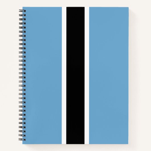 ボツワナ国旗(ボツワナ) ノートブック (正面)