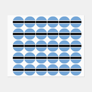 ボツワナ国旗 ラベル