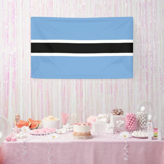 ボツワナ国旗 横断幕 (パーティー)