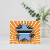 ボツワナ星 ポストカード (スタンド正面)