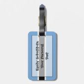 ボツワナ簡単ID個人国旗 ラゲッジタグ (裏面縦)