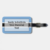 ボツワナ簡単ID個人国旗 ラゲッジタグ (裏面横)