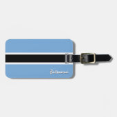 ボツワナ荷物タグ，愛国的ボツワナ国旗 ラゲッジタグ (正面横)