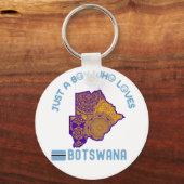 ボツワナ・アフリカの国 キーホルダー (裏面)