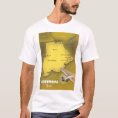 ボツワナ ビンテージ スタイル 旅行 ポスター Tシャツ (正面)