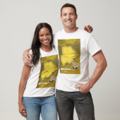 ボツワナ ビンテージ スタイル 旅行 ポスター Tシャツ (ユニセックス)