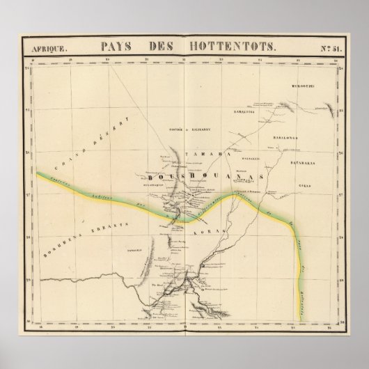 ボツワナ、南アフリカ51 ポスター (正面)