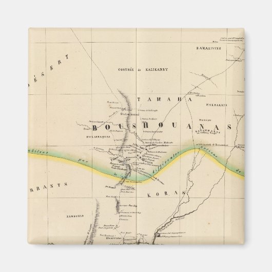 ボツワナ、南アフリカ51 マグネット (正面)
