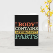 ボディに股関節・膝関節の交換用アフターマーケット部品が含まれている カード (黄色い花)