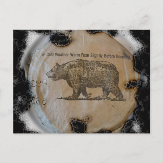 ボディのヒューズが燃えた ポストカード (正面)