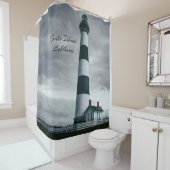 ボディアイランドライトハウス白黒 シャワーカーテン (インサイチュ)