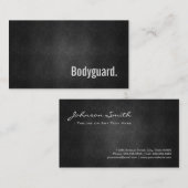 ボディガカッコいいードブラックメタルシンプル 名刺 (正面/裏面)