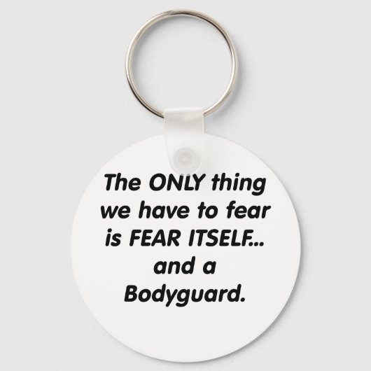 ボディガードを恐れる キーホルダー (正面)