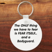 ボディガードを恐れる キーホルダー (正面)
