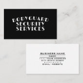 ボディガードエグゼクティブセキュリティサービス保護 名刺 (正面/裏面)