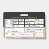 ボディガードバッジ バッジ (裏面)