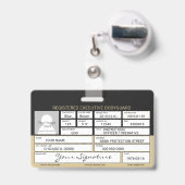 ボディガードバッジ バッジ (裏面（伸縮クリップ）)