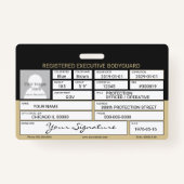 ボディガードバッジ バッジ (裏面)