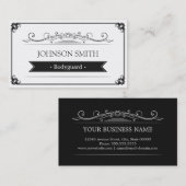 ボディガード – 上品なヴィンテージフレーム 名刺 (正面/裏面)