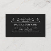 ボディガード – 上品なヴィンテージフレーム 名刺 (裏面)