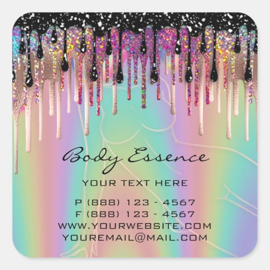 ボディケア シェイプ ソープ バーム コスメ ショップ オンブレ スクエアシール (正面)