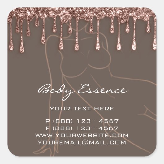 ボディケア シェイプ ソープ バーム 化粧品 ローズ SPA スクエアシール (正面)