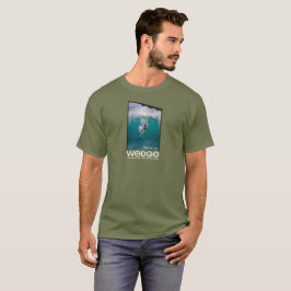 ボディサーフィンウェッジTシャツ(男性用) ニューポートビーチ, カリフォルニア Tシャツ