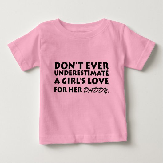 ボディスーツを過小評価しない ベビーTシャツ (正面)