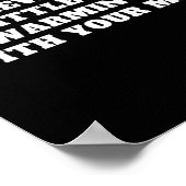 ボディビルおもしろいことわざ重量挙げ引用文 ポスター (角)