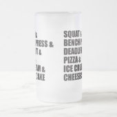 ボディビルおもしろいジムピザアイスクリームチーズケーキ フロストグラスビールジョッキ (中央)