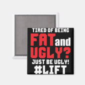 ボディビルおもしろいジム マグネット (正面/裏面)